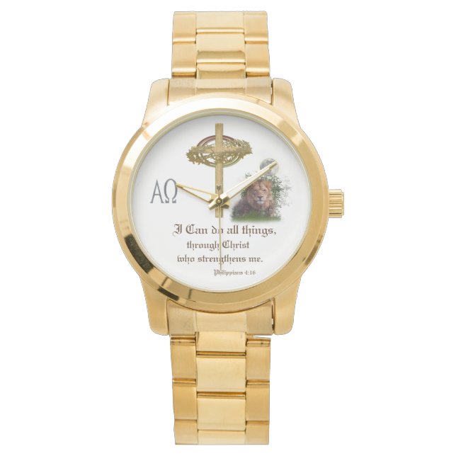 I can do all things through Christ scripture Watch (Front)