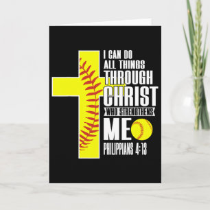 I Can Do All Things Through Christ Softll Christia Card