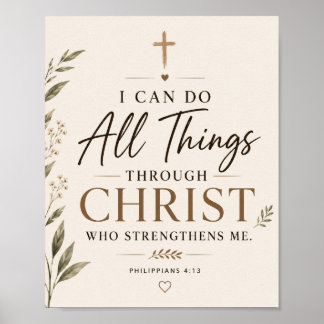 I Can Do All Things Through Christ Wall Art