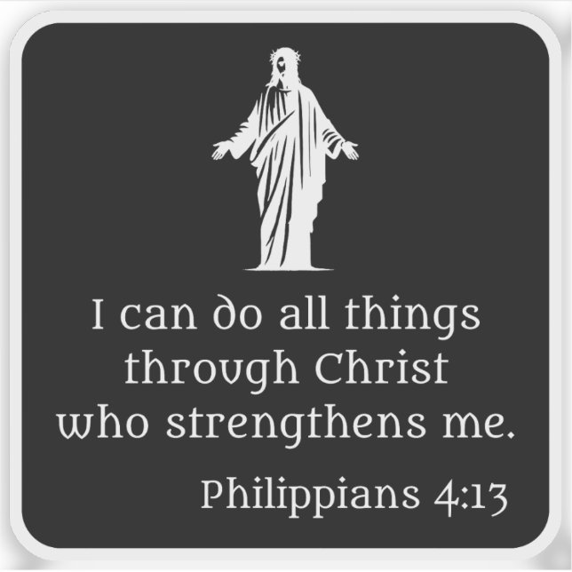 I Can Do All Things Through Christ (white) (Front)