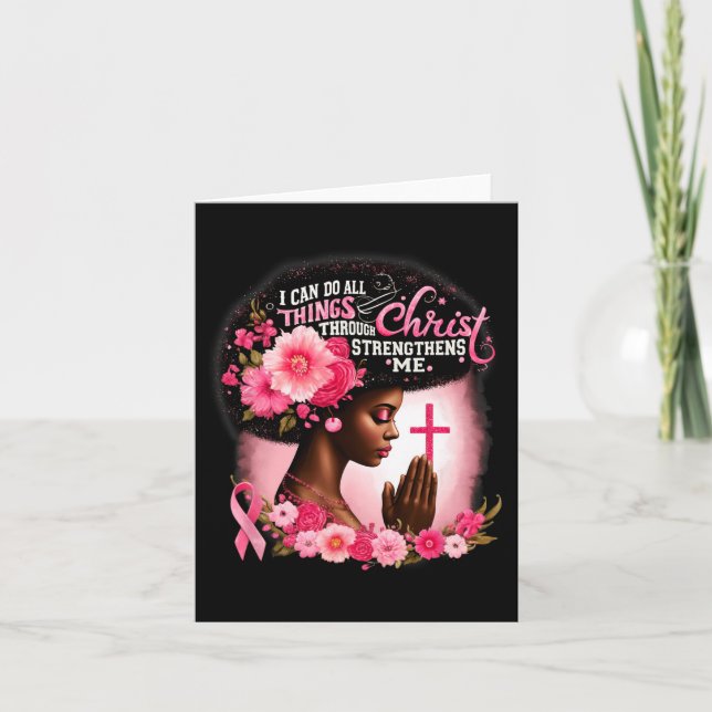 I Can Do All Things Through Christ Who Strengthens Card (Front)