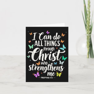 I Can Do All Things Through Christ Who Strengthens Card