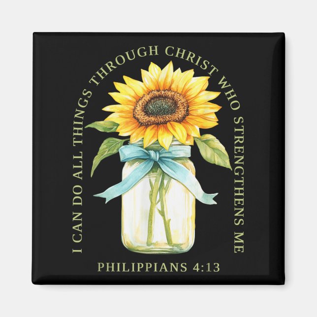 I Can Do All Things Through Christ Who Strengthens Magnet (Front)