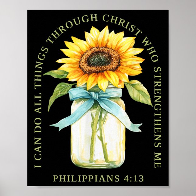I Can Do All Things Through Christ Who Strengthens Poster (Front)