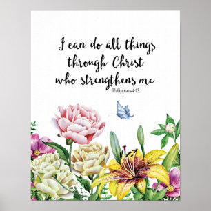 I Can Do All Things Through Christ Who Strengthens Poster