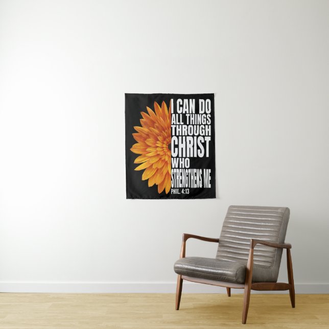 i can do all things through christ who strengthens tapestry (In Situ)