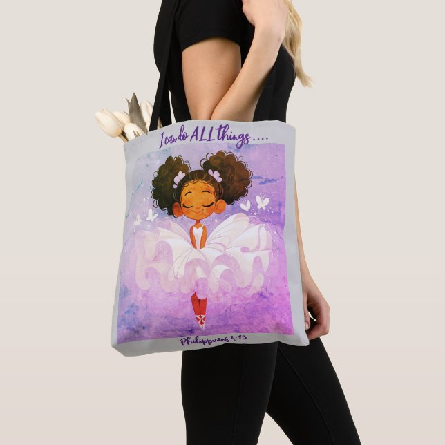 I can do ALL things Tote Bag (Close Up)