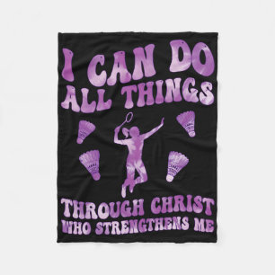 I Can Do All Thins Through Christ Who Strengthens  Fleece Blanket
