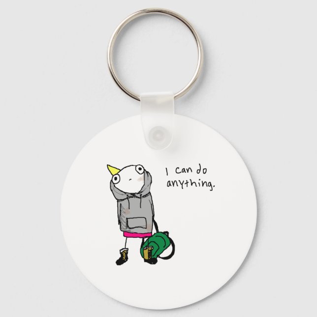 I can do anything. key ring (Front)