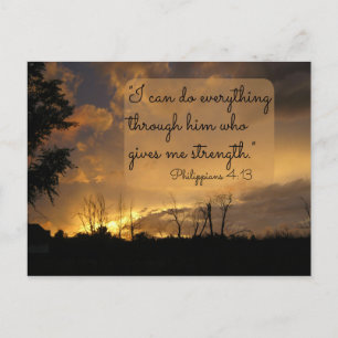 I Can Do Everything Philippians 4:13 Postcard