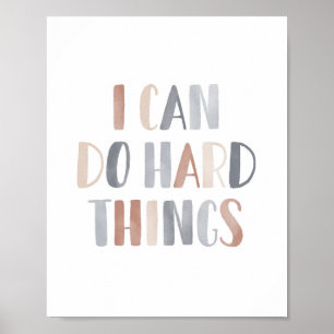I can do Hard Things Boho Kids Room Decor