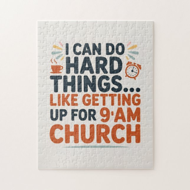 I can do hard things. jigsaw puzzle (Vertical)