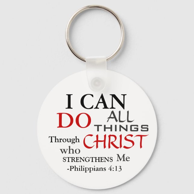 I  CAN Do PHILIPPIANS 4:13 Key Ring (Front)