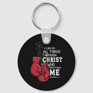 I Can Do Things Christian Boxing Quote Philippians Key Ring