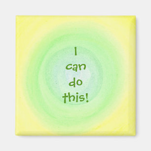 I can do this! green yellow blends positive magnet
