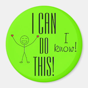 I CAN DO THIS Positive Encouraging Words Cute Magnet