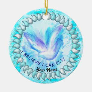 I Can Fly Christian Ceramic Ornament