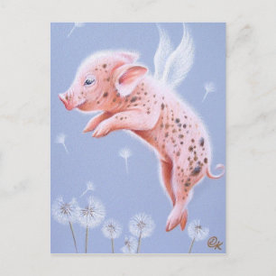 I can fly too! postcard