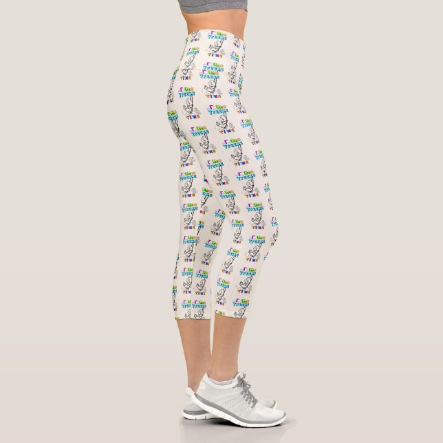 I Can Freeze Time Capri Leggings (Right)