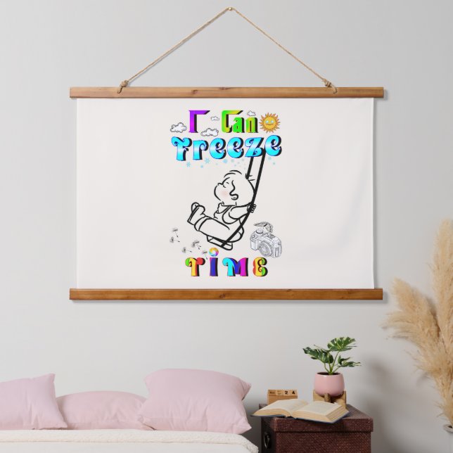 I Can Freeze Time Hanging Tapestry (Bedroom)