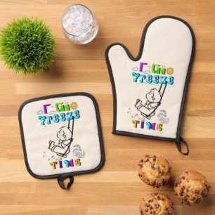 I Can Freeze Time Oven Mitt & Pot Holder Set