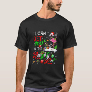 I Can Get You on the Naughty List Funny Flamingo C T-Shirt