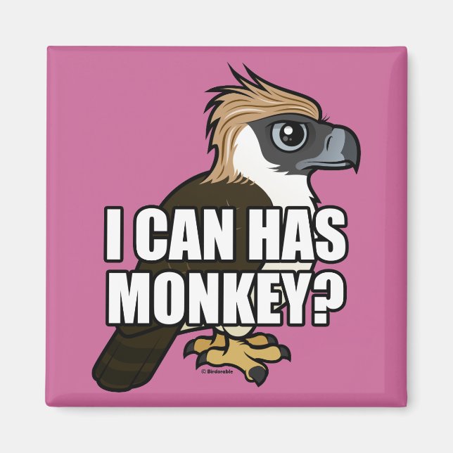 I Can Has Monkey? Magnet (Front)