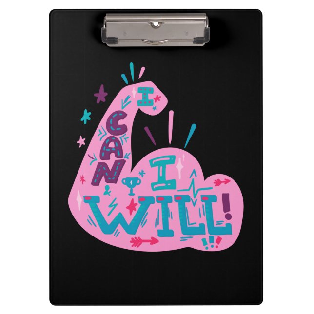 I Can I Will Clipboard (Front)