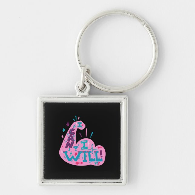 I Can I Will Key Ring (Front)