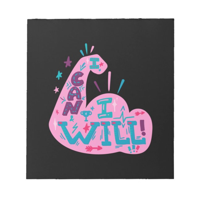 I Can I Will Notepad (Front)