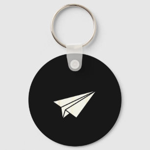 I can land a plane funny paper airplane joke key ring
