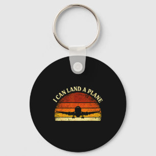 I Can Land A Plane Vintage Lot Aviation Humor Avia Key Ring