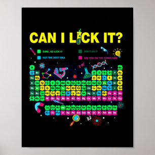 I Can Lick It Science Periodic Poster