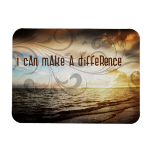 "I can make a difference" Motivation Affirmation Magnet