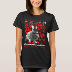 I Can No Longer Dine Rabbit Vintage Japanese T-Shirt