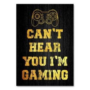 I Can Not Hear You I Am Gaming Table Number