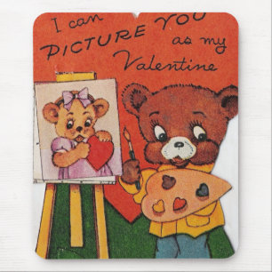I Can Picture You As My Valentine Mouse Pad