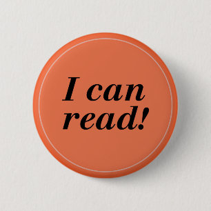I can Read -Reader/Student/Kindergarten 6 Cm Round Badge