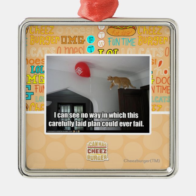 I can see no way this could fail metal ornament (Front)