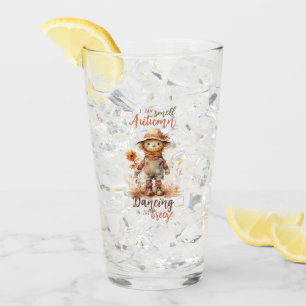 I Can Smell Autumn – Rustic Scarecrow & Sunflower Glass