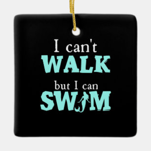 I Can Swim Ceramic Ornament