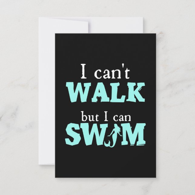 I Can Swim RSVP Card (Front)