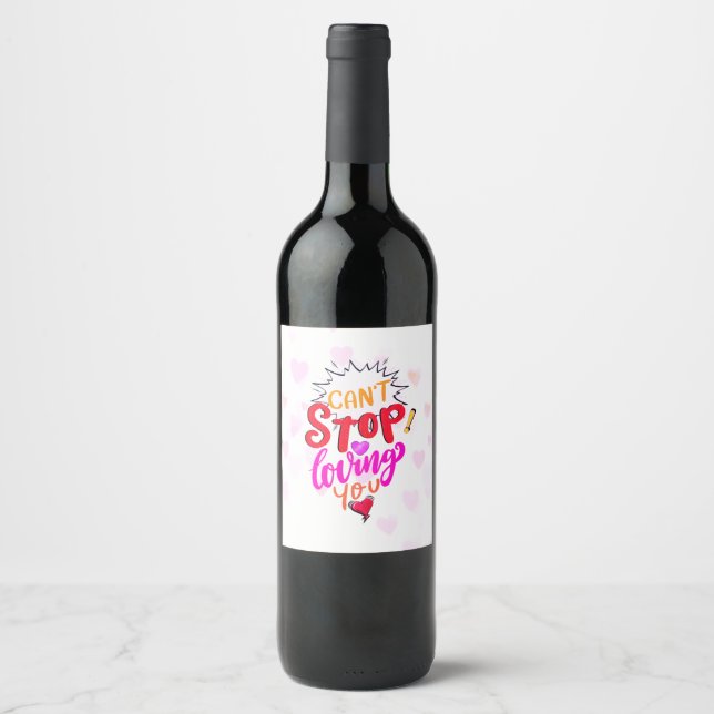 I CAN´T STOP LOVING WINE LABEL (Front)