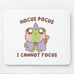 I Cannot Focus Funny Adhd Sitive Frog Mouse Pad