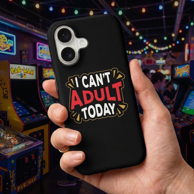 I Can't Adult Today | Funny Introvert Case-Mate iPhone Case (Creator Uploaded)