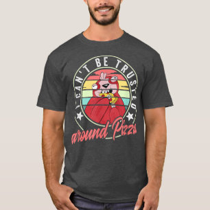 I Cant Be Trusted Around Pizza Pun Sloth 588 962 T-Shirt