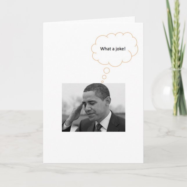 I can't believe I'm the Commander-in-Chief Card (Front)