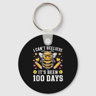 I Can't Believe Its Been 100 Days Funny Bee 100th  Key Ring