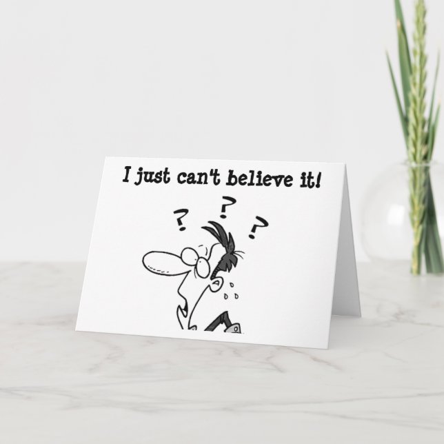 I CAN'T BELIEVE YOU ARE TURNING *50* BIRTHDAY HOLIDAY CARD (Front)