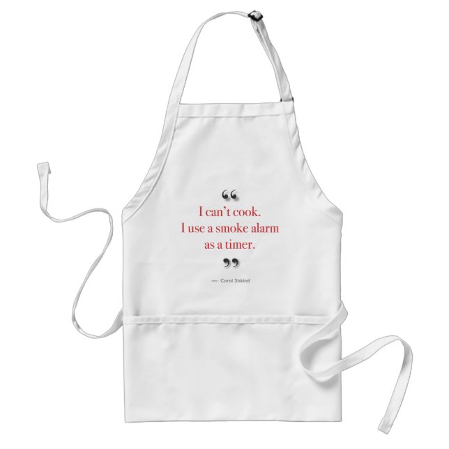 "I Can't Cook" apron (Front)